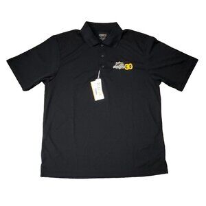 Prairie Meadows Racetrack Casino 30 Years Black Mens Core365 Polo Size L